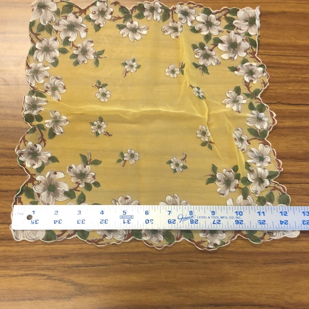 Vintage Handkerchief or Pocket Square - Picture 6 of 13
